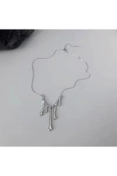 Irregular Lava Drop Necklace